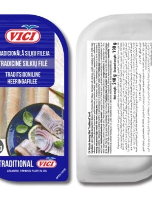 VICI Atlantic herring fillet "Traditional" in oil 240g
