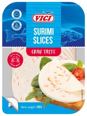 VICI Surimi sausage slices with crab test , 42% 120g