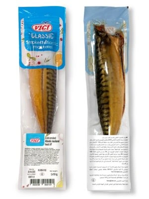 VICI Cold smoked Atlantic mackerel head off