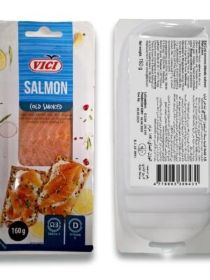 VICI Cold smoked Atlantic Salmon Fillet Piece, with skin MAP 160g