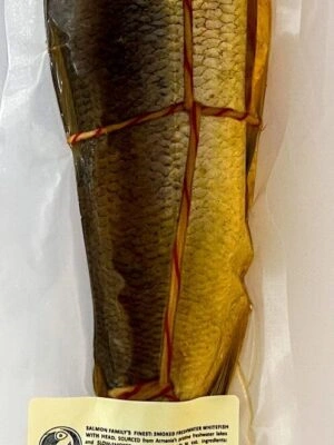 FISHKO Smoked FRESHWATER WHITEFISH with head (Coregonus) 300g