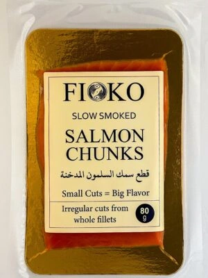 FISHKO Salmon Chunks Smoked 80GM