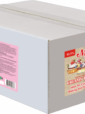 Veg. fat spread with 82.5% fat ideal for custard, baking and desserts